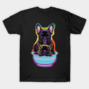 Frenchie Puppy Bowl T-Shirt